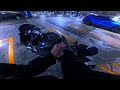 POV Kawasaki Ninja ZX6R Night Ride (Pure sound no music)