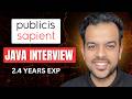 Real Java Spring Boot Interview Questions Asked at Public Sapient (2.4 Years Experience)