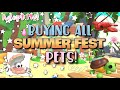 Buying all the SUMMER FEST PETS In Adopt Me!🌊🦈
