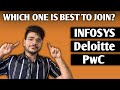 INFOSYS, Deloitte, PwC -  WHICH ONE IS BEST TO JOIN IN 2023? Clip-1