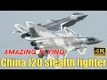 China J20 stealth fighter amazing flying at Airshow China 2021