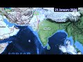 Next 25 Days RainFall Precipitation Map South Asia North India WD Bob Depression. 