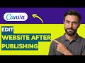 How to Edit a Canva Website After Publishing [2026 Full Guide]