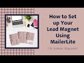 How to Set up Your Lead Magnet Using MailerLite (No Website Required)