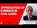 Appreciation of Evidence in Civil Cases: S.R. Somashekhar