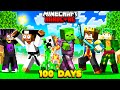 100 days but MOBS ARE EXTREMELY OP in Hardcore Minecraft 😱