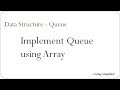 Data Structure: Implement Queue using Array | Java Code