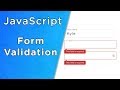 JavaScript Form Validation
