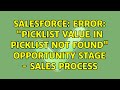 Salesforce: Error: \