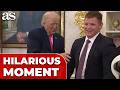The MOMENT Mullin's Son gets CAUGHT OFF GUARD by Trump in the Oval Office is a MUST WATCH