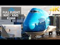 ✈ FULL FLIGHT | KLM | Boeing 747-400 | New York (JFK) - Amsterdam (AMS) | Business class