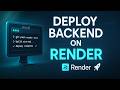 How to Deploy Backend to Render | Host Node.js, Express.js Project on Render for FREE ⚡️