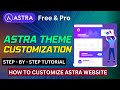 Astra Theme Customization | How To Customize Astra Website