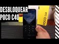 😱 Poco C40 | Como DESBLOQUEAR, Quitar PIN Patron Contraseña