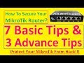 How to secure mikrotik router