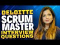[Deloitte] scrum master interview questions and answers ⭐ scrum master interview questions