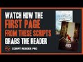 Watch How the First Page from These Scripts Grabs the Reader | Script Reader Pro