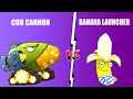 Plants vs Zombies 2 Max Level Banana Launcher VS Chinese Cob Cannon Power UP PVZ 2 !