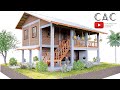 Simple Farmhouse | Tropical House | 8x9m | 3 Bedroom