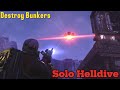Helldivers 2 - Destroy Command Bunkers, Solo Helldive // No Commentary, All Side Objectives