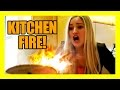 KITCHEN FIRE!!!! | iJustine