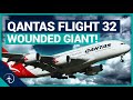 Crippled Airbus A380, saved by Pros! | Qantas flight 32