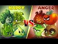 Plants Vs Zombies 2 Team Happy Vs Anger-That Team Plant Will Win?