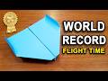 WORLD RECORD Paper Airplane | BEST Origami Plane Tutorial