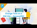 Best Way to Change Text on a PDF File with ApowerPDF