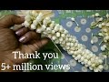 How to string Nandiavattam flower garland???