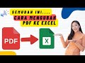 How to Convert PDF Files to Excel | Convert PDF to Excel