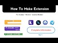 How To Make Extension For Kodular,Niotron, Android Builder || Part 1 ||  Rajaks Gyan