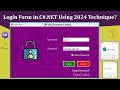 How to Create a Login Form in C#.NET using SQL Server Database and Visual Studio 2022? [Source Code]