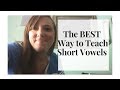 How To Teach Reading: Short Vowel Sounds with Hand Motions