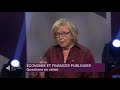 Elizabeth May answers a question about responsibility of managing public money
