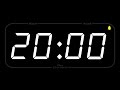20 MINUTE - TIMER \u0026 ALARM - Full HD - COUNTDOWN