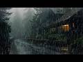 Deep Sleep Instantly With Heavy Rain On Roof \u0026 Thunder | Relaxing Rain Sounds For Sleep, Meditation