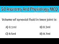 Anatomy and Physiology MCQ's | physiology mcq | Staff nurse exam | #Anatomymcqs