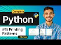 Printing Patterns | Nested loop in python | Python for beginners