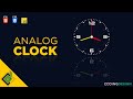 Build Working Analog Clock Using HTML CSS And JavaScript