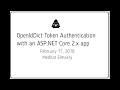 OpenIdDict Token Authentication with ASP.NET Core 2.x