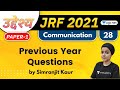 10:00 AM - JRF 2021 | Communication by Simranjit Kaur | Previous Year Questions