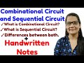 Difference between Combinational and sequential circuit in Digital Electronics in Hindi | COA