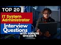 IT System Administrator Interview Questions and Answers for 2026