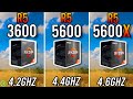 Ryzen 5 3600 vs Ryzen 5 5600 vs Ryzen 5 5600X