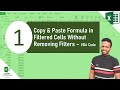 Copy \u0026 Paste Formula in Filtered Cells Without Removing Filters  -  VBA Code