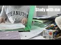 STUDY WITH ME 2hrs | Background noise,no music,no break | ASMR | real time｜motivation