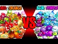Team RED-ORANGE vs BLUE-PURPLE Plants - Who Will Win? - PvZ 2 Team Plant Vs Team Plant