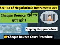 CHEQUE BOUNCE FULL PROCESS |DISHONOUR OF CHEQUE |SEC 138 NEGOTIABLE INSTRUMENTS ACT 1881 INDIA | NIA
