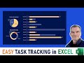 Step by Step Simple Task Tracking in Excel | Dashboard Task Project or Activity Tracking Scheduling